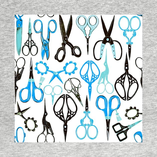 Scissors retro pattern by Papergrape